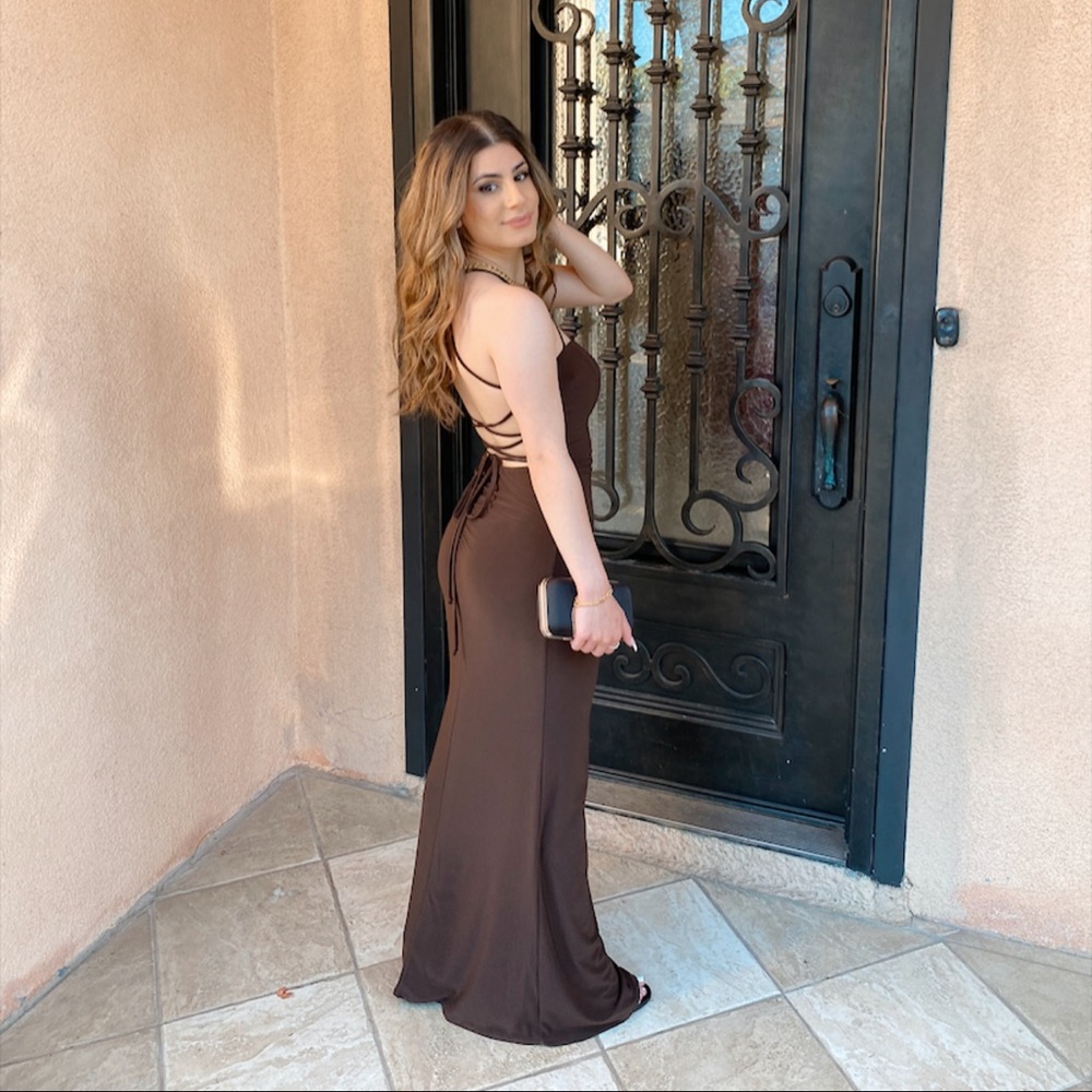 Windsor Brown Strappy Women's Dress